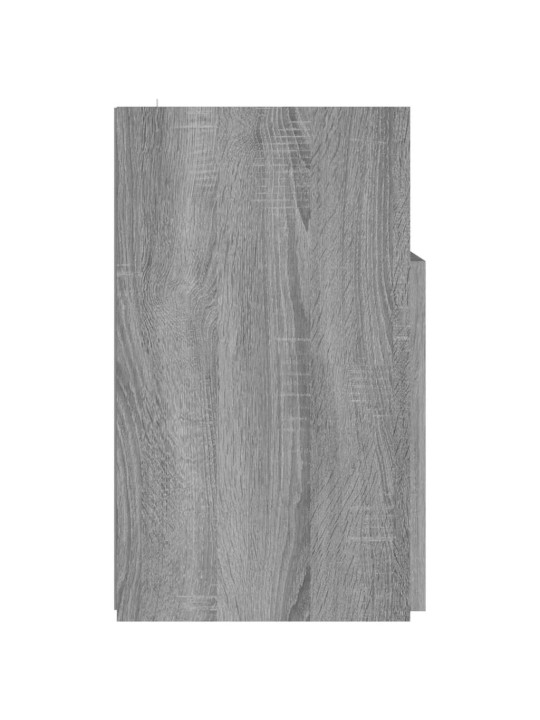Tv galdiņš ar led lampiņām, pelēka ozolkoka, 120x30x50 cm