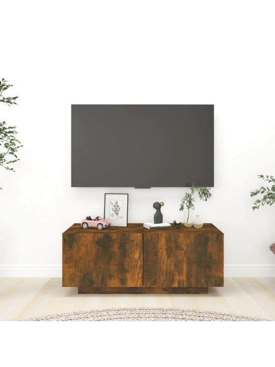 Tv skapītis, ozolkoka krāsa, 100x35x40 cm, inženierijas koks