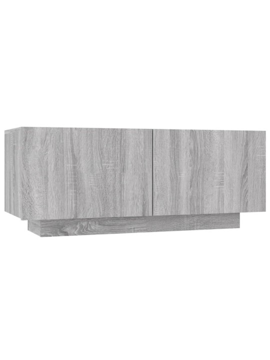 Tv skapītis, pelēka ozolkoka, 100x35x40 cm, inženierijas koks