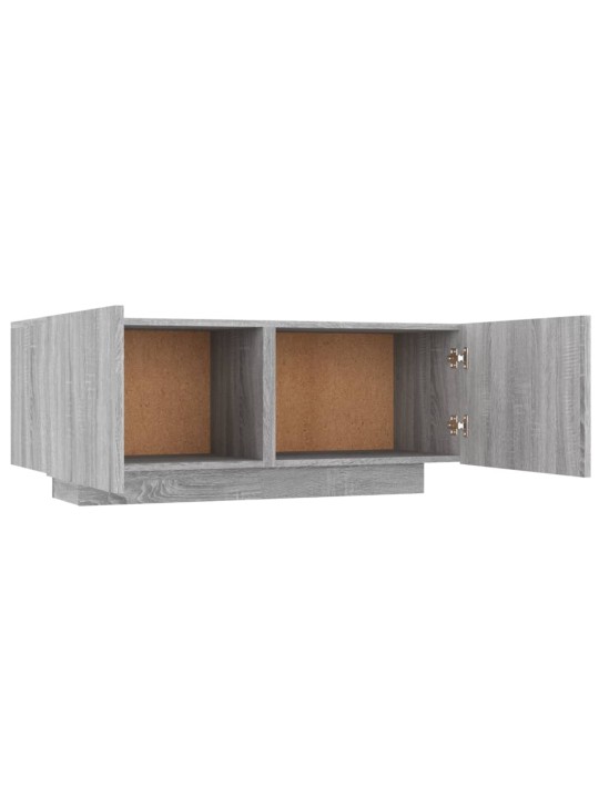 Tv skapītis, pelēka ozolkoka, 100x35x40 cm, inženierijas koks