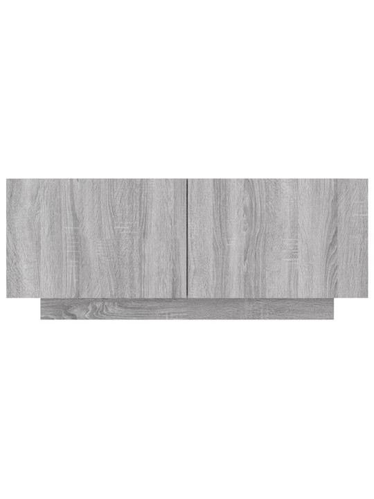 Tv skapītis, pelēka ozolkoka, 100x35x40 cm, inženierijas koks