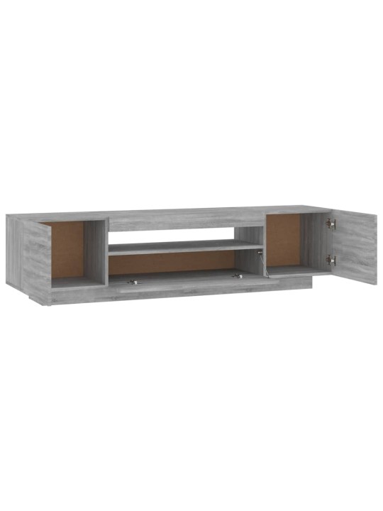 Tv skapītis ar led lampiņām, 160x35x40 cm, pelēka ozola krāsa