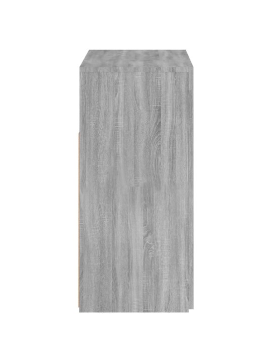 Kumode ar led lampiņām, pelēka ozolkoka krāsa, 80x35x75 cm