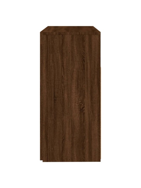 Kumode ar led lampiņām, ozolkoka krāsa, 80x35x75 cm