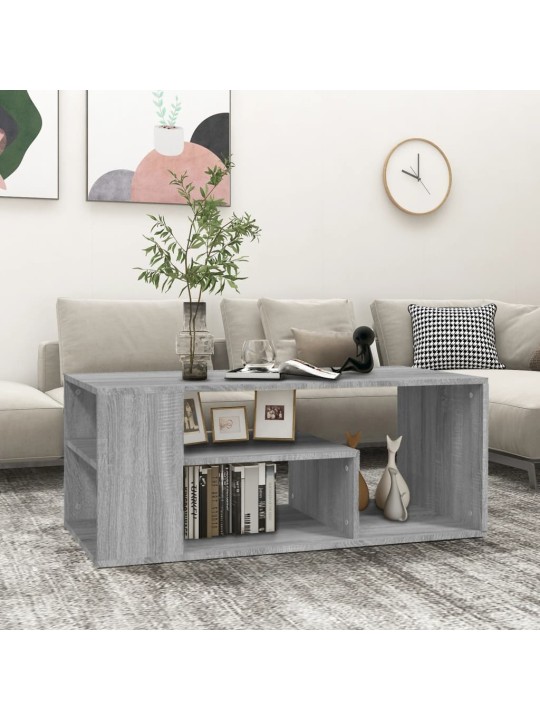 Kafijas galdiņš, pelēcīga ozola, 100x50x40cm, inženierijas koks