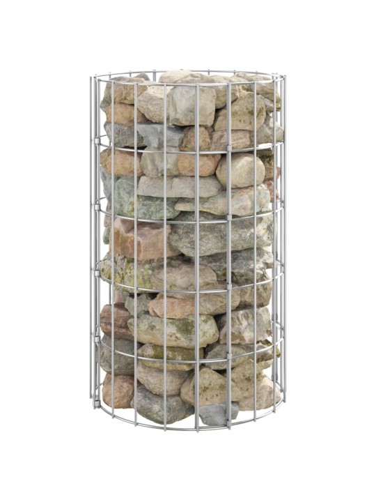 Gabions, stabs, apaļš, cinkots tērauds, ø30x50 cm