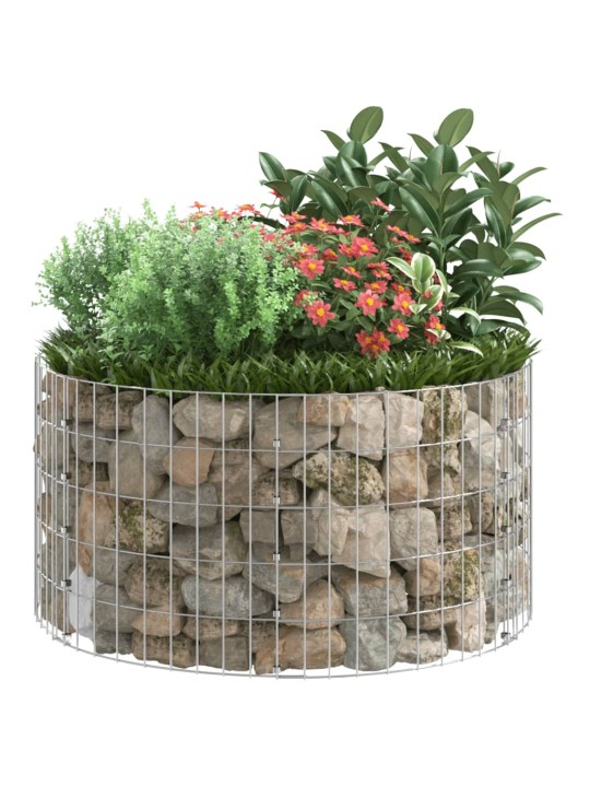 Gabions, stabs, apaļš, cinkots tērauds, ø100x50 cm