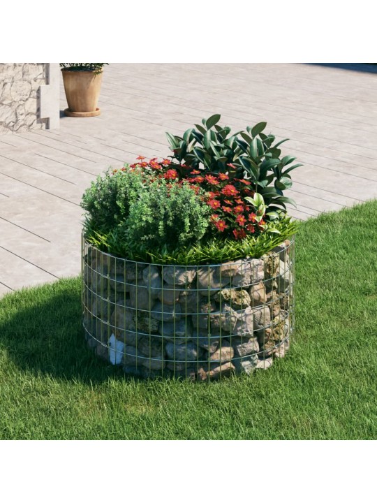 Gabions, stabs, apaļš, cinkots tērauds, ø100x50 cm