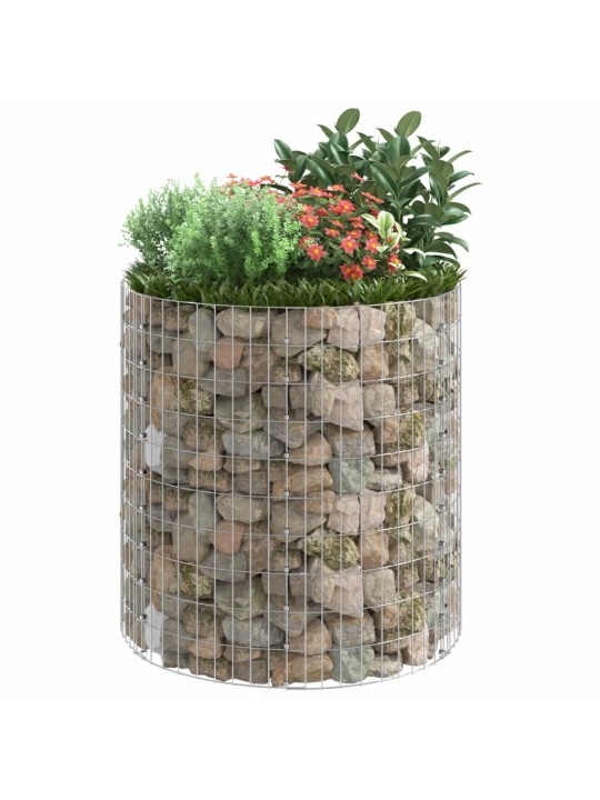 Gabions, stabs, apaļš, cinkots tērauds, ø100x100 cm