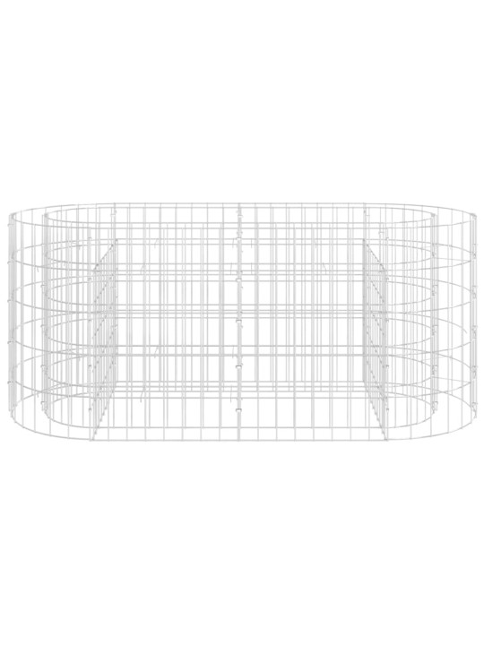 Gabions, augstā puķu kaste, cinkota dzelzs, 120x50x50 cm