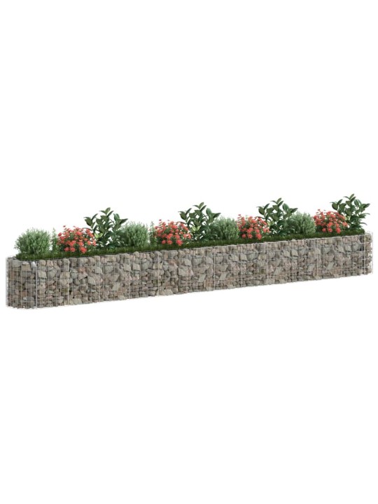 Gabions, augstā puķu kaste, cinkota dzelzs, 470x50x50 cm