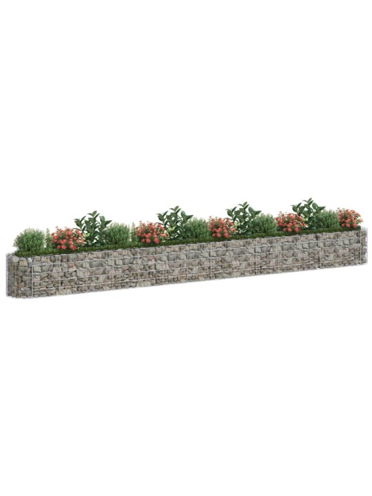 Gabions, augstā puķu kaste, cinkota dzelzs, 540x50x50 cm