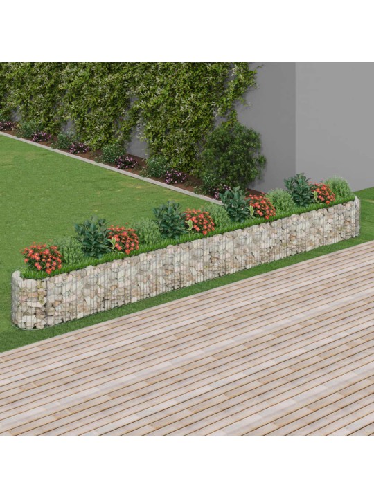 Gabions, augstā puķu kaste, cinkota dzelzs, 540x50x50 cm