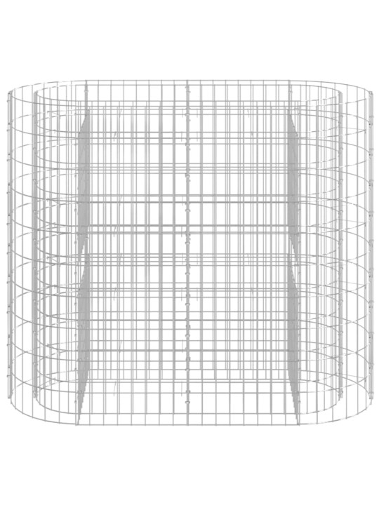 Gabions, augstā puķu kaste, cinkota dzelzs, 120x50x100 cm