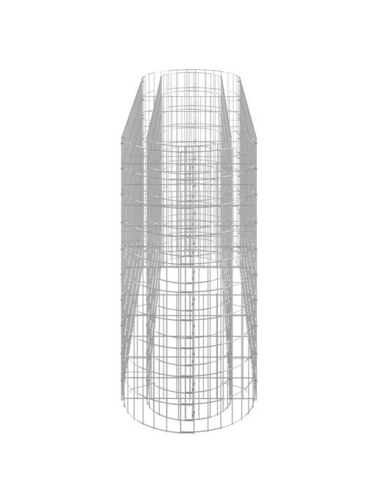 Gabions, augstā puķu kaste, cinkota dzelzs, 190x50x100 cm