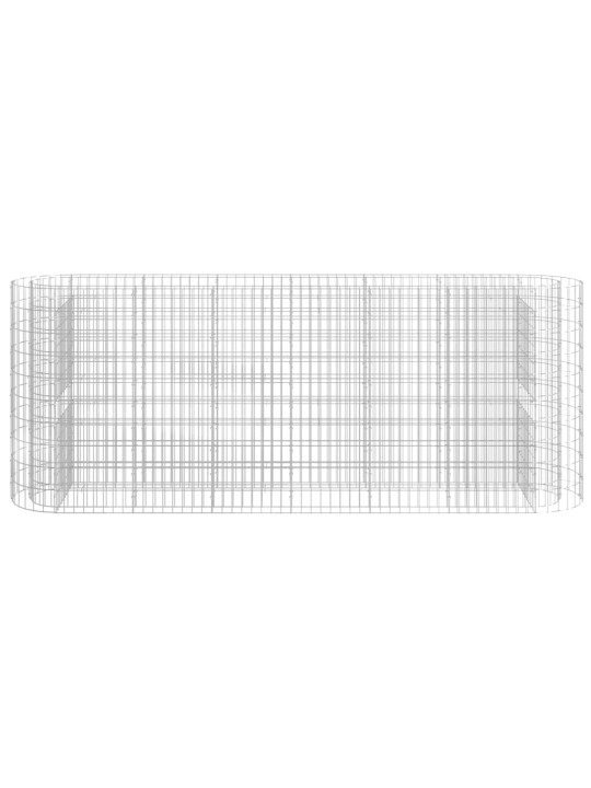 Gabions, augstā puķu kaste, cinkota dzelzs, 260x50x100 cm