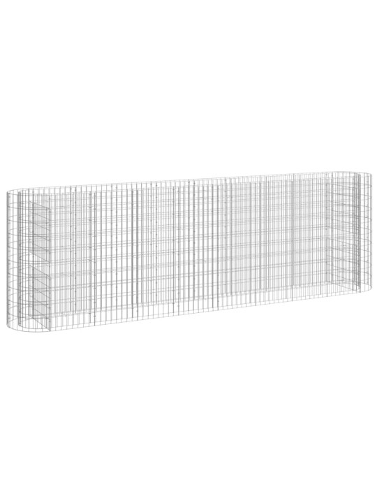 Gabions, augstā puķu kaste, cinkota dzelzs, 330x50x100 cm