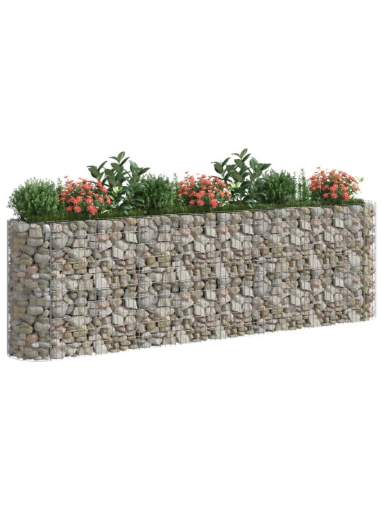 Gabions, augstā puķu kaste, cinkota dzelzs, 330x50x100 cm
