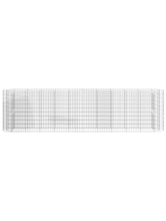 Gabions, augstā puķu kaste, cinkota dzelzs, 400x50x100 cm