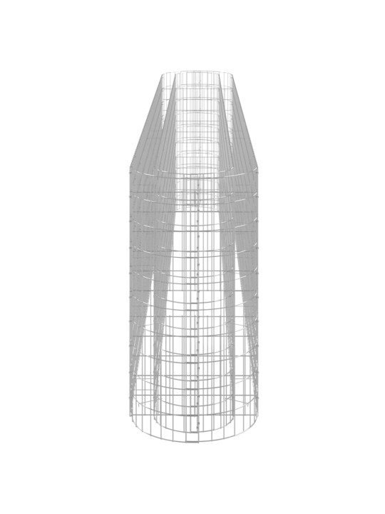 Gabions, augstā puķu kaste, cinkota dzelzs, 400x50x100 cm