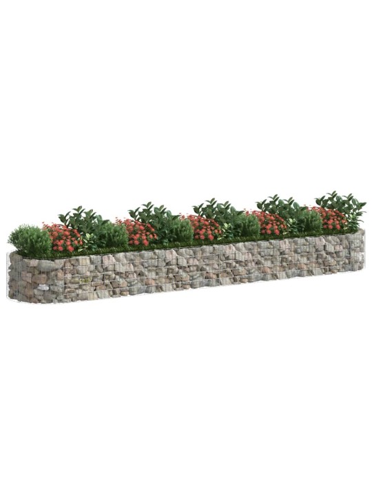 Gabions, augstā puķu kaste, cinkota dzelzs, 500x100x50 cm