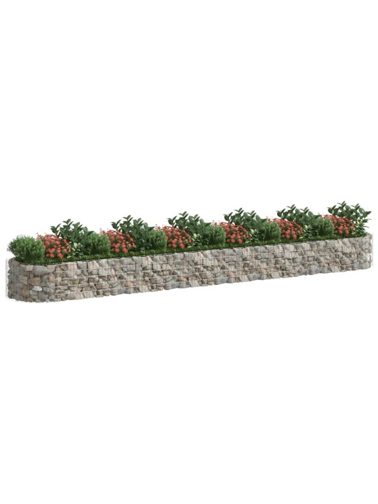 Gabions, augstā puķu kaste, cinkota dzelzs, 600x100x50 cm