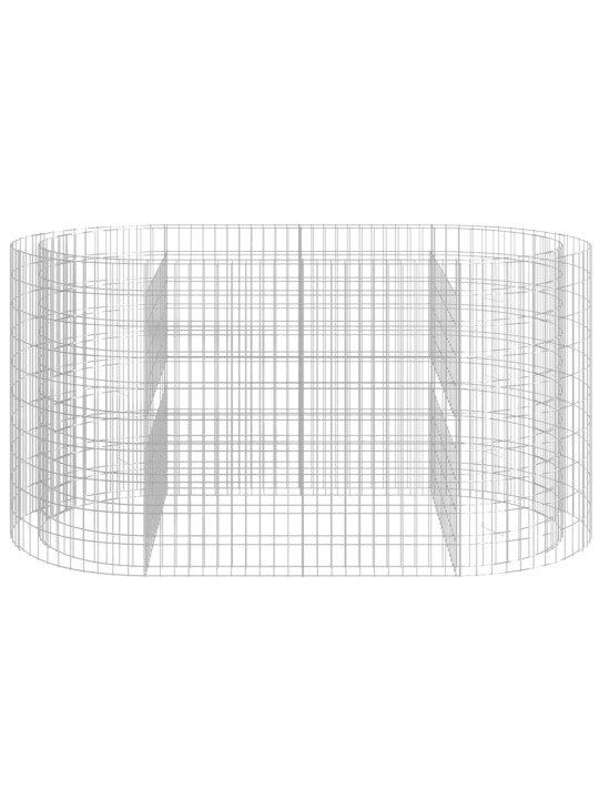 Gabions, augstā puķu kaste, cinkota dzelzs, 200x100x100 cm