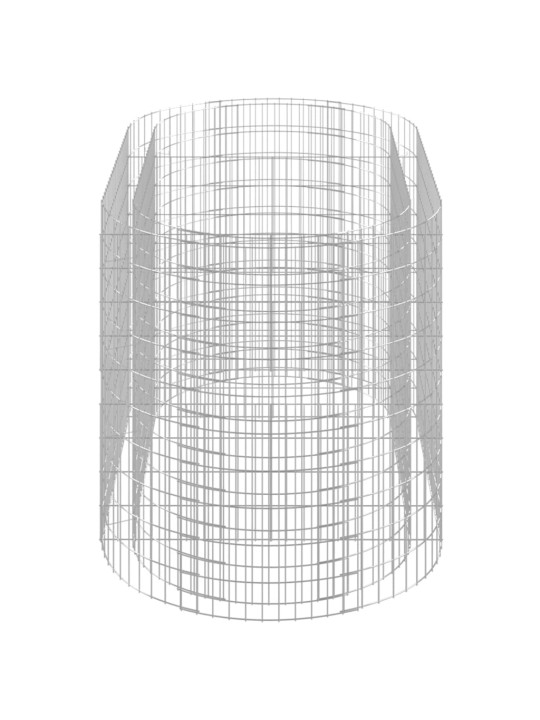 Gabions, augstā puķu kaste, cinkota dzelzs, 200x100x100 cm