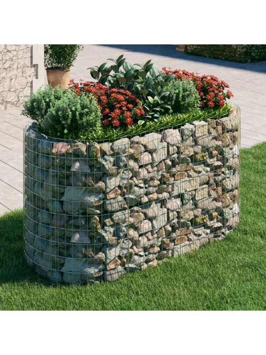 Gabions, augstā puķu kaste, cinkota dzelzs, 200x100x100 cm