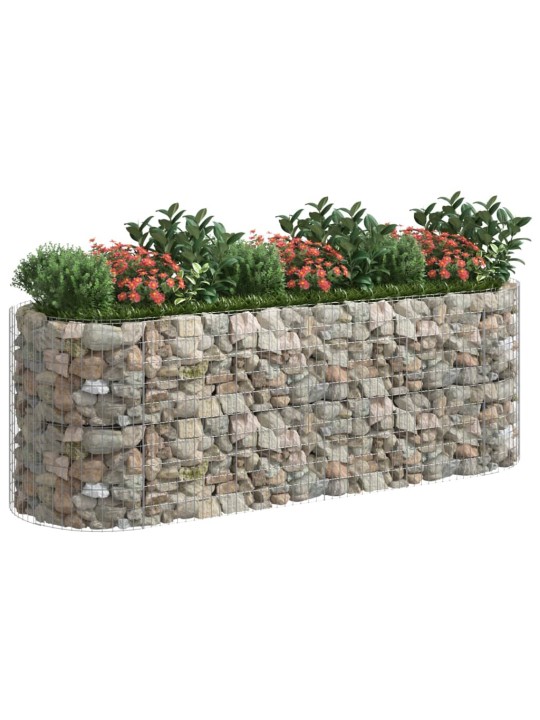 Gabions, augstā puķu kaste, cinkota dzelzs, 300x100x100 cm