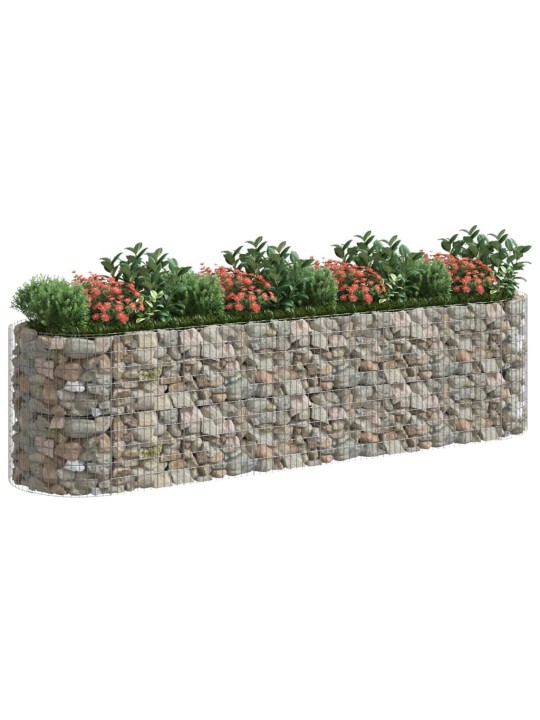 Gabions, augstā puķu kaste, cinkota dzelzs, 400x100x100 cm