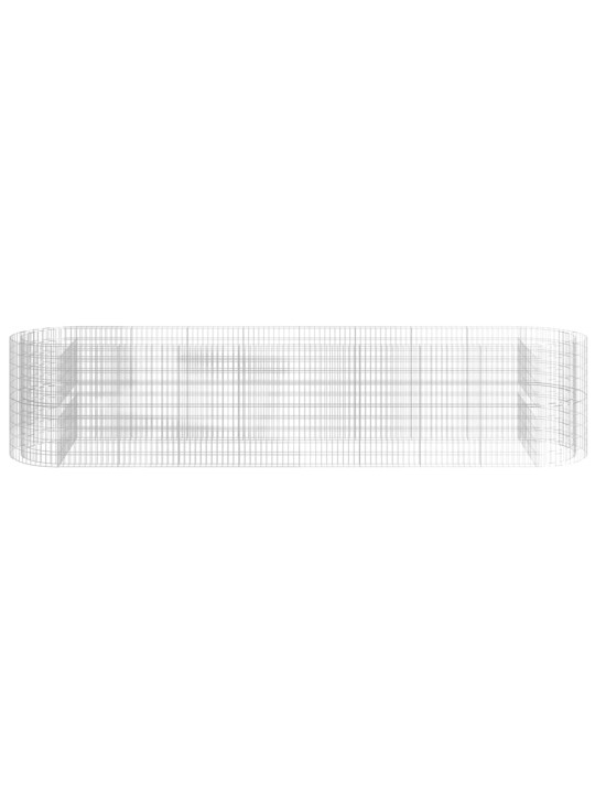 Gabions, augstā puķu kaste, cinkota dzelzs, 500x100x100 cm