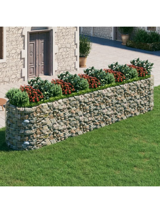 Gabions, augstā puķu kaste, cinkota dzelzs, 500x100x100 cm