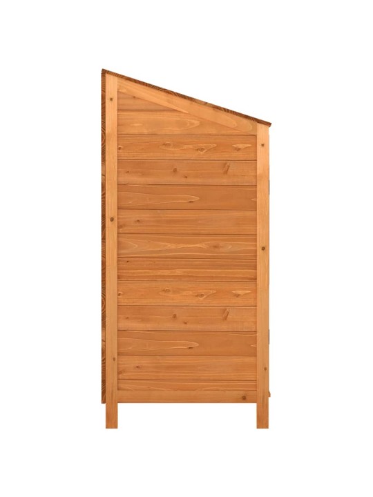 Dārza šķūnis, brūns, 102x52x112 cm, egles masīvkoks