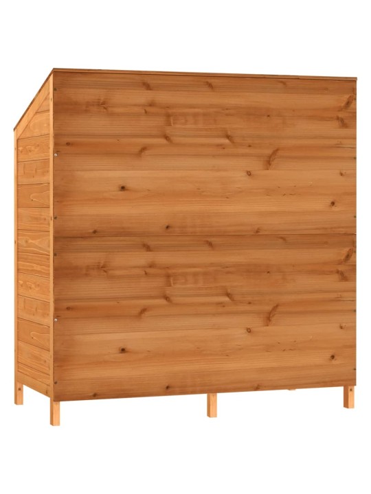 Dārza šķūnis, brūns, 102x52x112 cm, egles masīvkoks