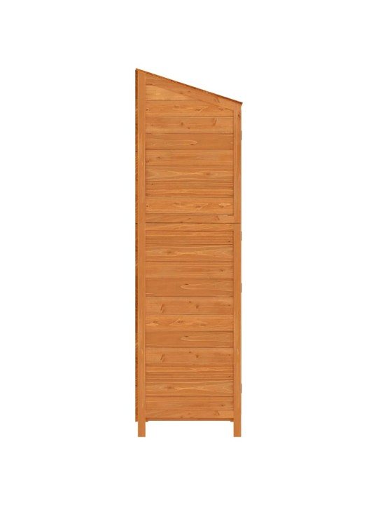 Dārza šķūnis, brūns, 102x52x174,5 cm, egles masīvkoks