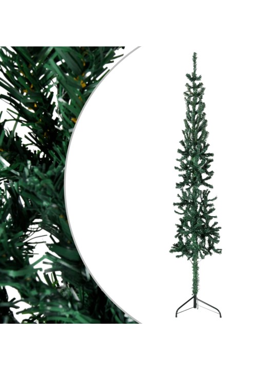 Mākslīgā ziemassvētku egle ar statīvu, pusapaļa, zaļa, 150 cm