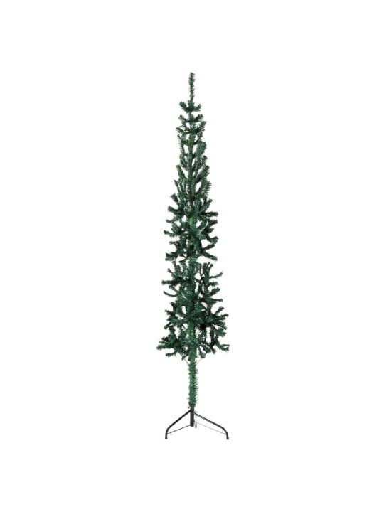 Mākslīgā ziemassvētku egle ar statīvu, pusapaļa, zaļa, 150 cm