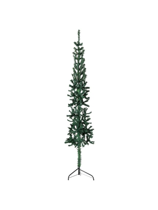 Mākslīgā ziemassvētku egle ar statīvu, pusapaļa, zaļa, 180 cm