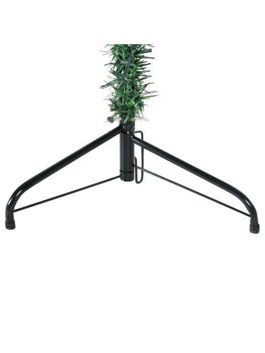 Mākslīgā ziemassvētku egle ar statīvu, pusapaļa, zaļa, 210 cm