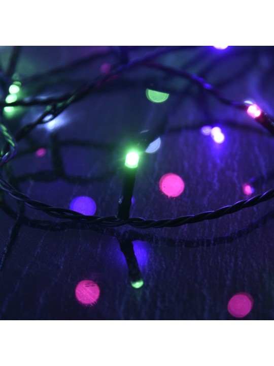 Led lampiņu virtene ar 150 led, pasteļtoņi, 15 m, pvc