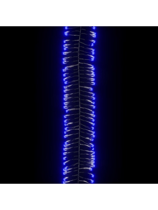 Led lampiņu virtene ar 400 led, zila, 7,4 m, pvc