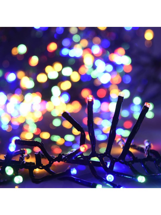 Led lampiņu virtene ar 3000 led, daudzkrāsaina, 23 m, pvc