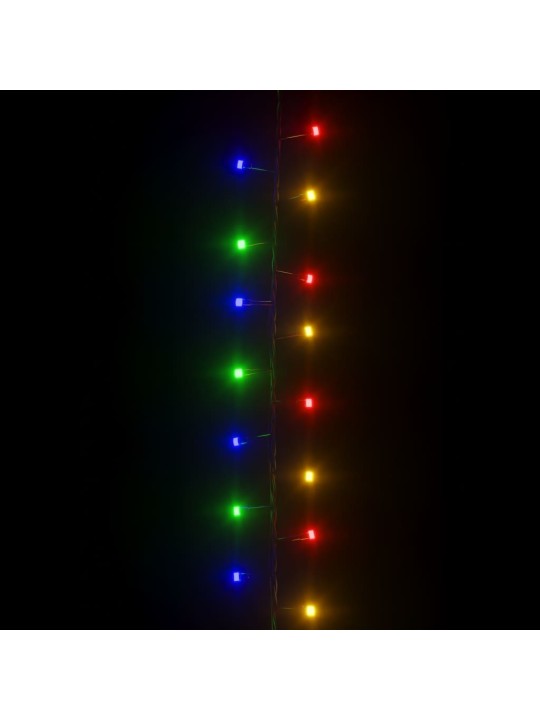 Led lampiņu virtene ar 400 led, daudzkrāsaina, 13 m, pvc
