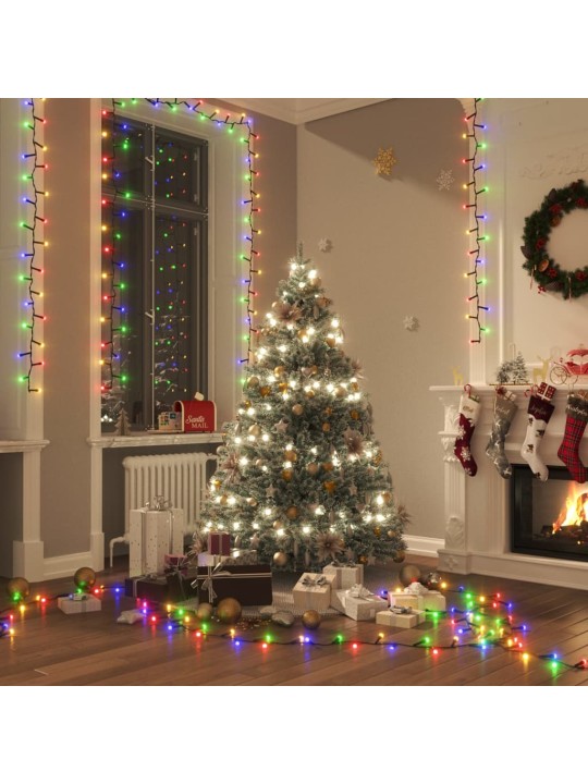 Led lampiņu virtene ar 400 led, daudzkrāsaina, 13 m, pvc