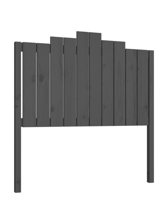 Gultas galvgalis, pelēks, 106x4x110 cm, priedes masīvkoks