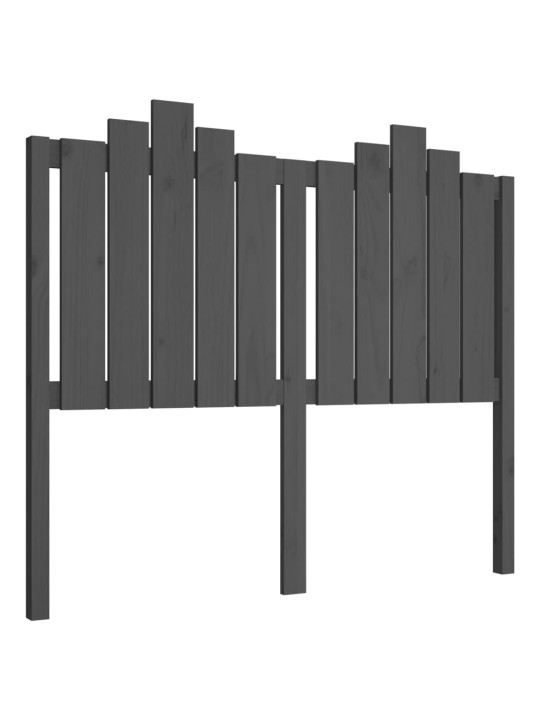 Gultas galvgalis, pelēks, 126x4x110 cm, priedes masīvkoks