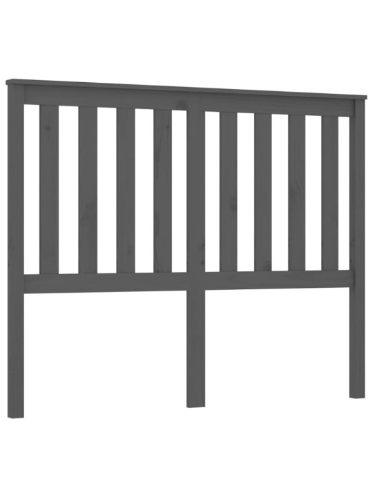 Gultas galvgalis, balts, 146x6x101 cm, priedes masīvkoks
