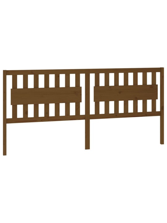 Gultas galvgalis, medus brūns, 205,5x4x100cm, priedes masīvkoks