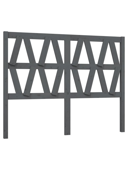 Gultas galvgalis, pelēks, 156x4x100 cm, priedes masīvkoks